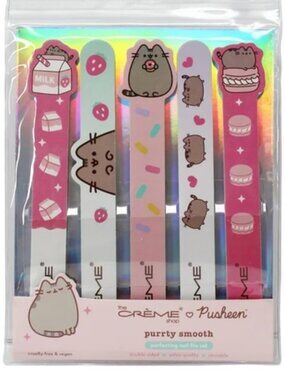 The Crème Shop X Pusheen Purrity Smooth Perfecting Nail File Set, (5 Nail files)